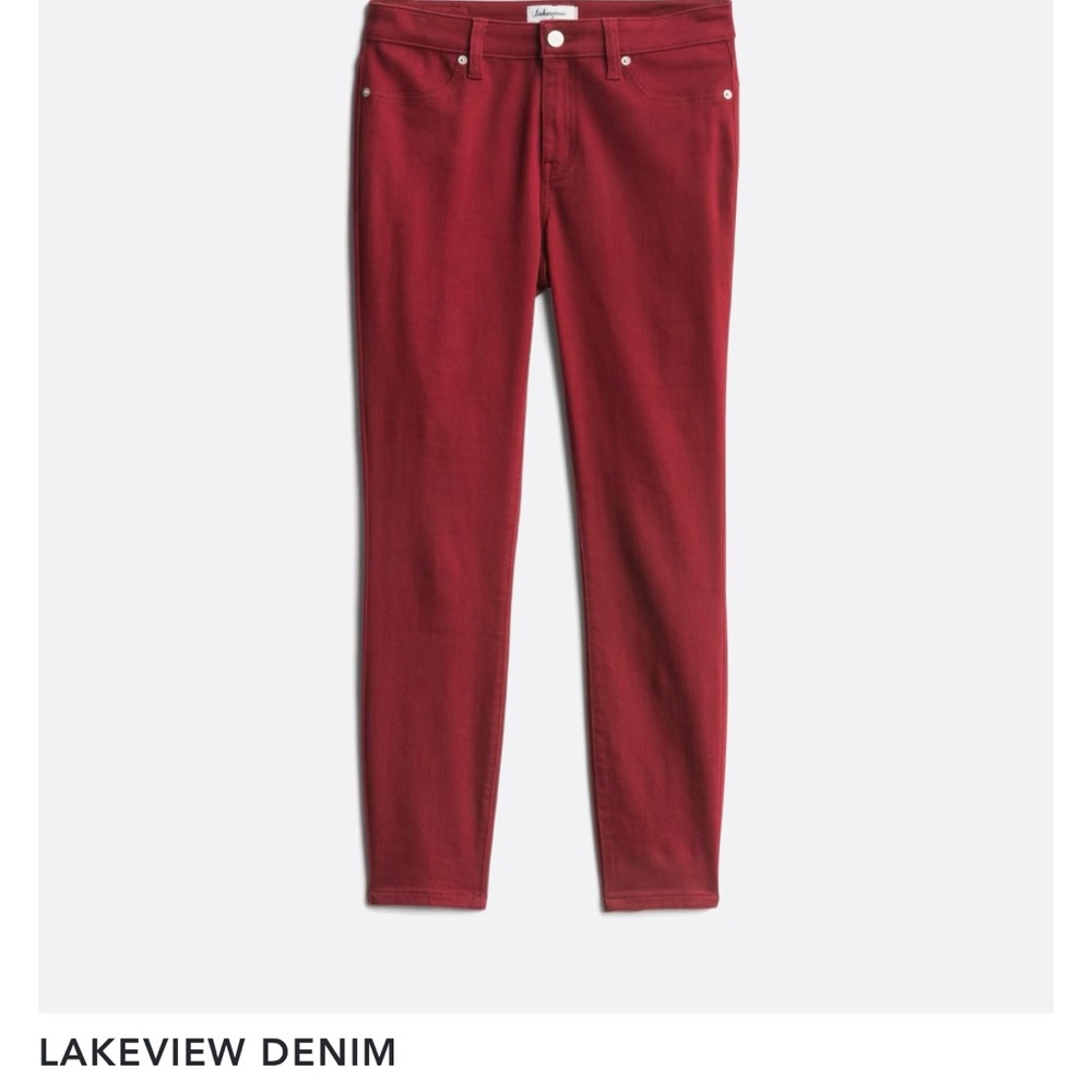 Alex skinny colored jean, burgundy. Size 12